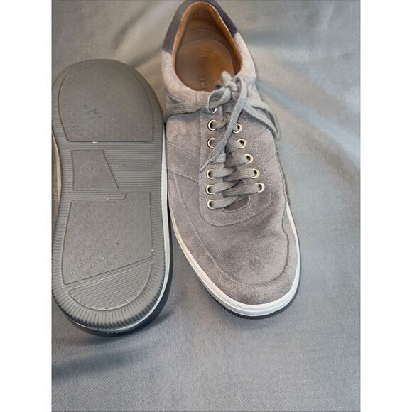 Peter Millar Men's VANTAGE Low Top Lace Up Suede‎ Sneakers US 10.5M Gray - Picture 10 of 11
